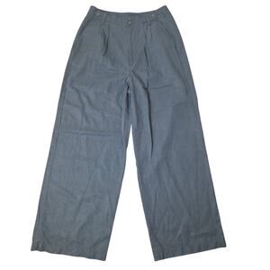 Madewell The Harlow Wide Leg Pant in Drapey Twill - Black - Size 6